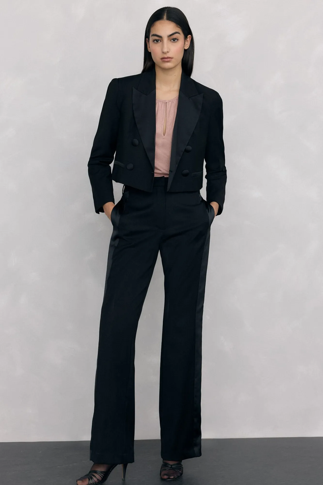 Pedro del Hierro T-Shirts-Top de lurex com abertura Rosa