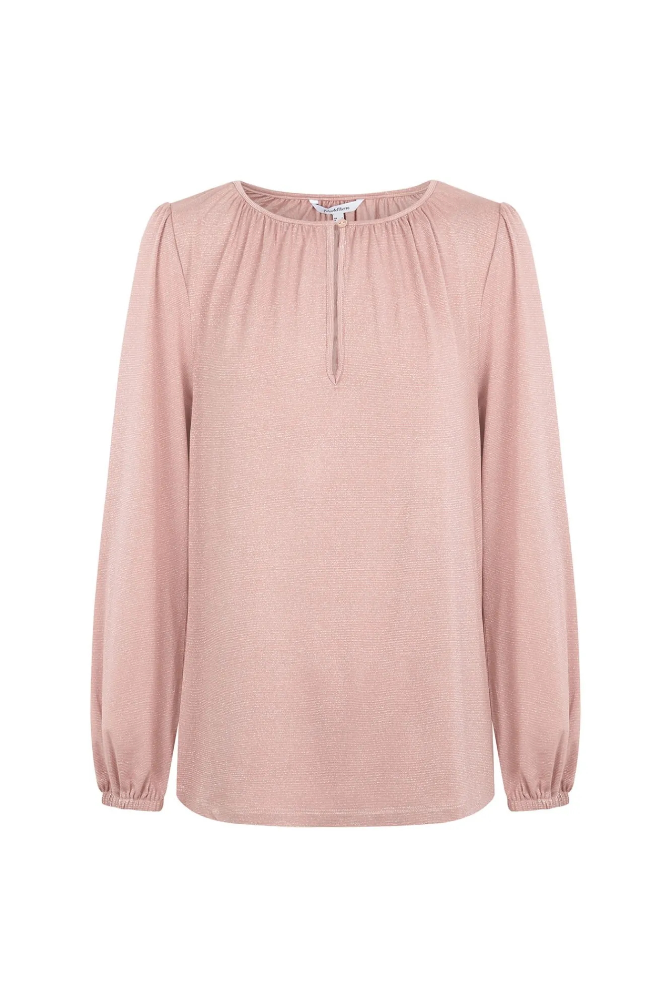 Pedro del Hierro T-Shirts-Top de lurex com abertura Rosa