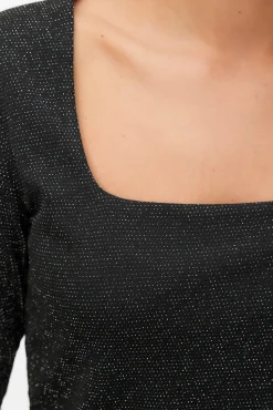 Vero Moda T-Shirts-Top de manga comprida com manga quadrado Preto