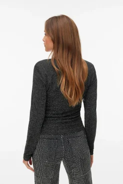 Vero Moda T-Shirts-Top de manga comprida com manga quadrado Preto