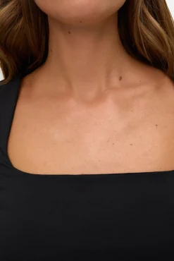 Vero Moda T-Shirts-Top de manga comprida com manga quadrado Preto