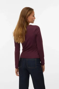 Vero Moda T-Shirts-Top de manga comprida com manga quadrado Granada