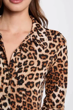 Morgan T-Shirts-Top de manga comprida estampado Multicolorido