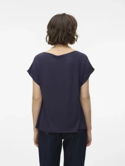 Vero Moda T-Shirts-Top de manga curta Azul