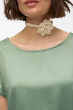 Vero Moda T-Shirts-Top de manga curta Verde