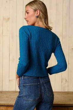 Polín Et Moi T-Shirts-Top de manga Maya Azul