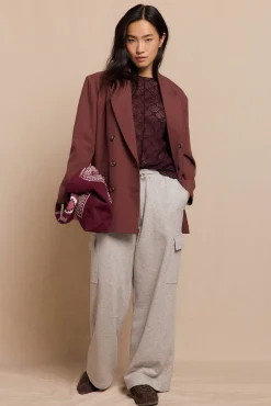 Slowlove T-Shirts-Top de renda assimétrico Granada