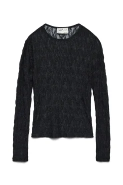 Vero Moda T-Shirts-Top de renda manga Preto