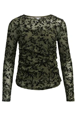 Object T-Shirts-Top de tecido flocado Cinzento