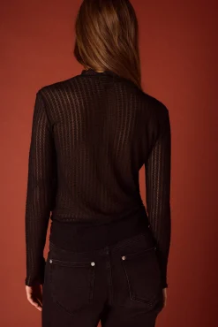 Slowlove Blusas-Top franzido Preto