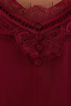 TFP by Tamara Falcó T-Shirts-Top lingerie Bordeaux