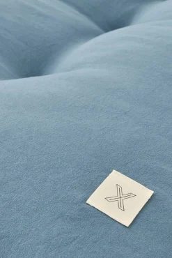 Textura Conjuntos De Roupa De Cama|Almofadas-Topper acolchoado xadrez azul