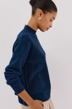 Cortefiel Camisolas-Tranças Jersey Perkins Azul