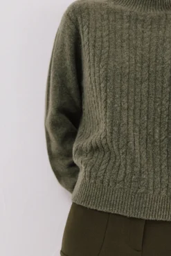 Cortefiel Camisolas-Tranças Jersey Perkins Verde