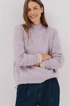 Cortefiel Camisolas-Tranças Jersey Perkins Roxo