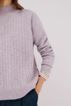 Cortefiel Camisolas-Tranças Jersey Perkins Roxo