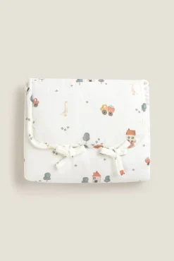 Textura Velas E Ambientadores|Almofadas-Trocador de algodão com casinhas branco