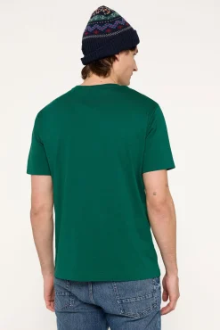 Gant T-Shirts-T-shirt 100% algodão Verde