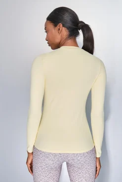 Dash and Stars T-Shirts-T-shirt amarela de manga comprida impress&atilde;o