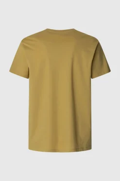 Pepe Jeans T-Shirts-T-shirt amarela do elenco estampado