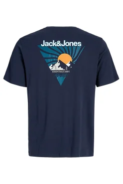 Jack & Jones T-Shirts-T-shirt back print azul