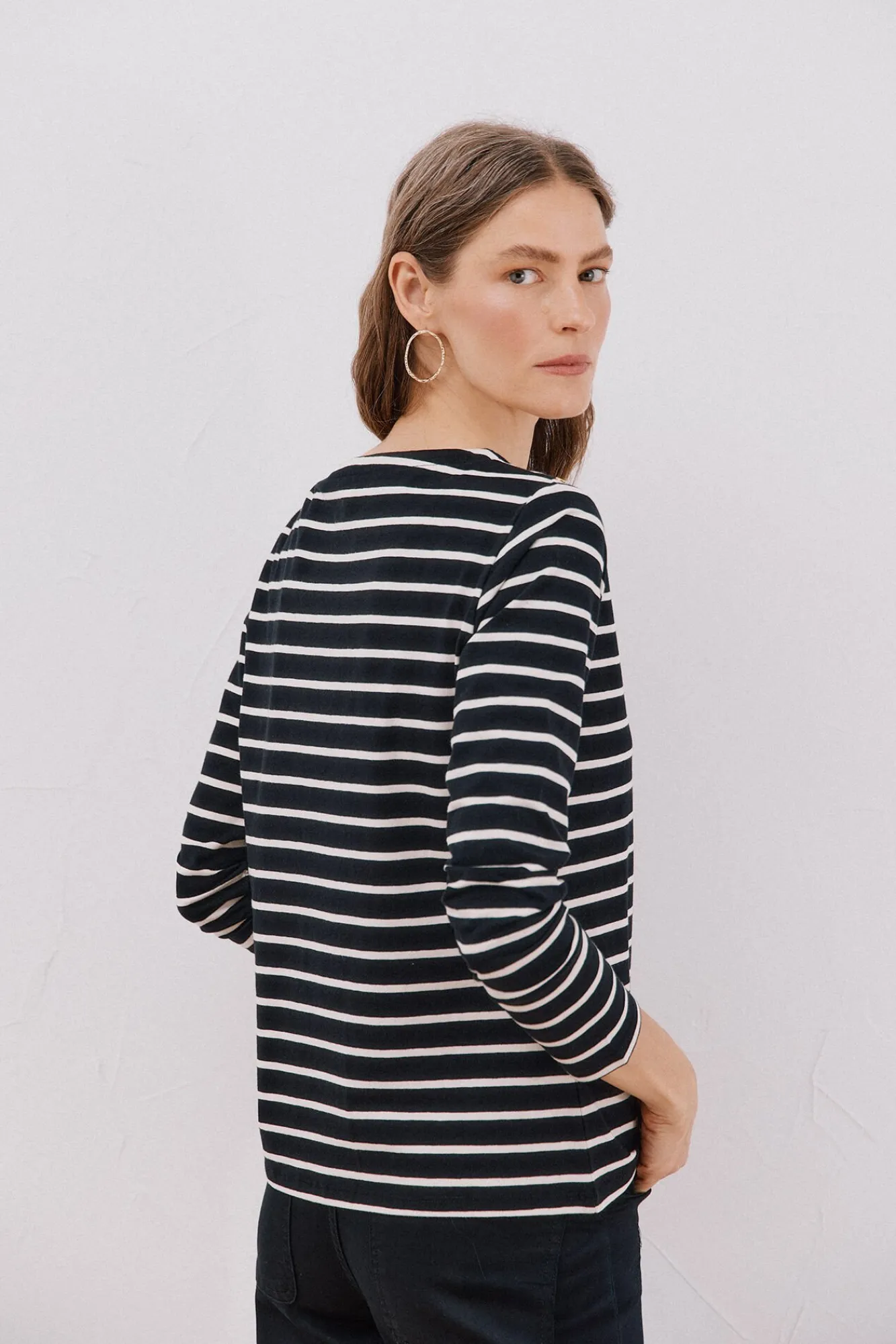 Cortefiel T-Shirts-T-shirt barco botões Impressão