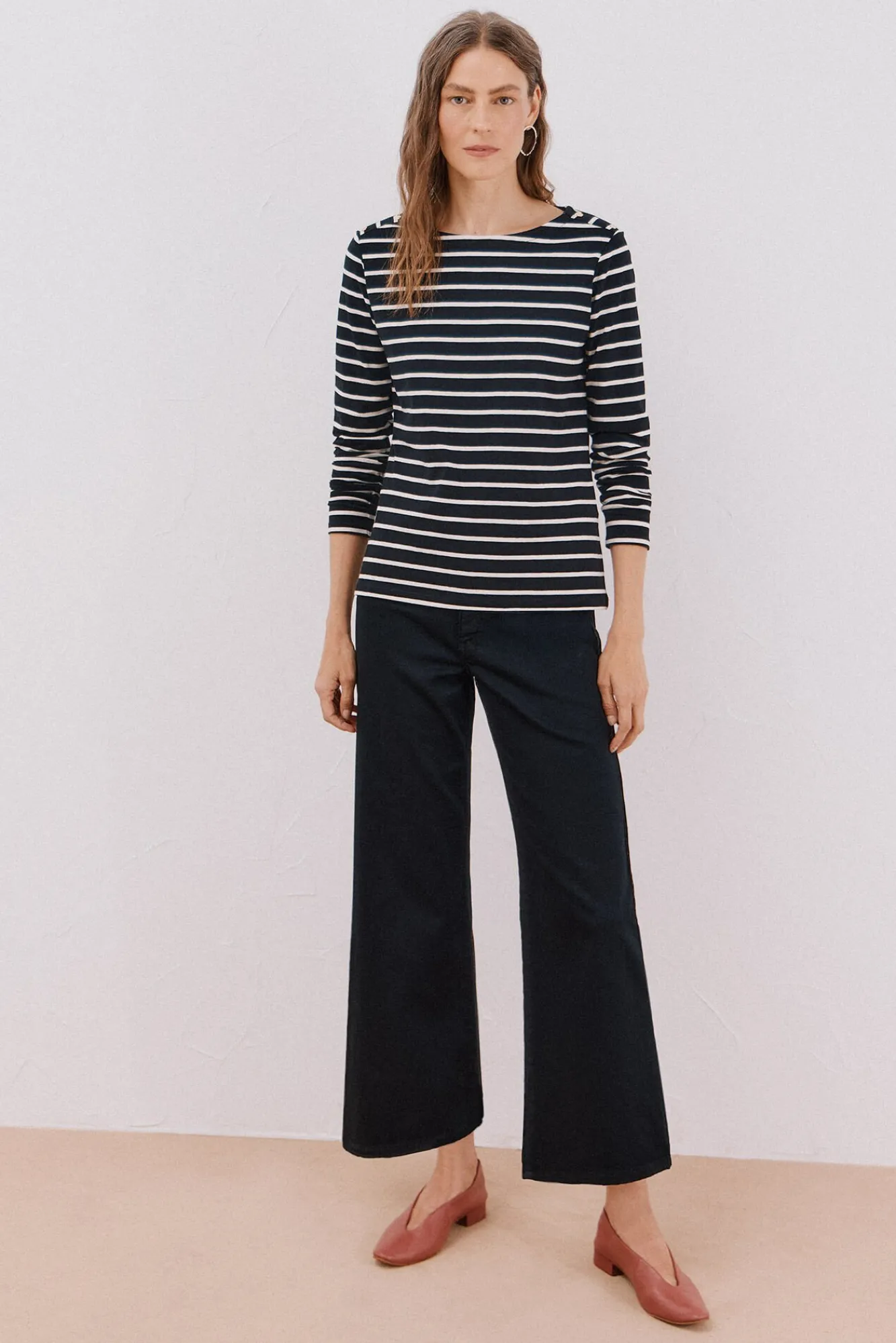 Cortefiel T-Shirts-T-shirt barco botões Impressão