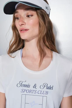 Dash and Stars T-Shirts-T-shirt branca de manga curta branco