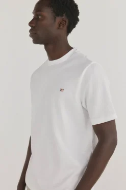 Pedro del Hierro T-Shirts-T-shirt básica Branco