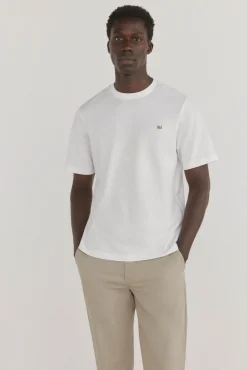 Pedro del Hierro T-Shirts-T-shirt básica Branco