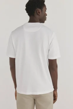 Pedro del Hierro T-Shirts-T-shirt básica Branco