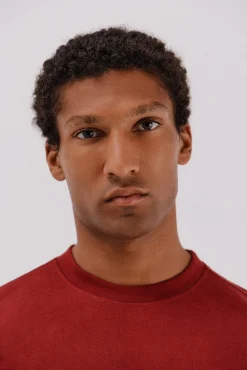 Cortefiel T-Shirts-T-shirt básica Vermelho