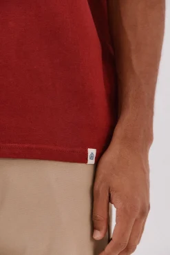 Cortefiel T-Shirts-T-shirt básica Vermelho