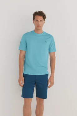 Pedro del Hierro T-Shirts-T-shirt básica Turquesa