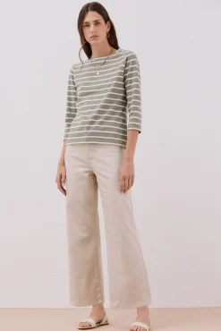 Cortefiel T-Shirts-T-shirt básica barco Verde