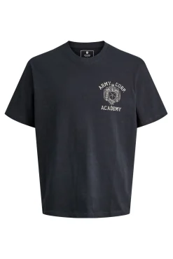 Jack & Jones T-Shirts-T-shirt básica com estampado frontal Azul