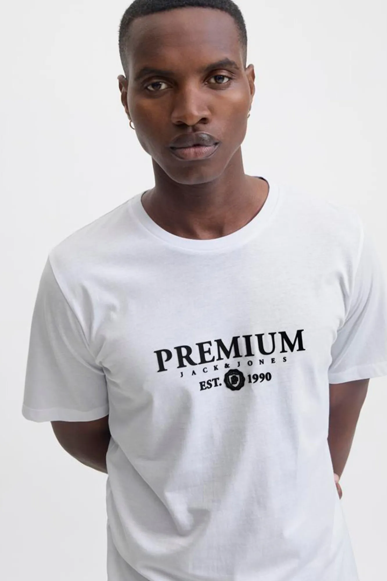 Jack & Jones T-Shirts-T-shirt básica com logo Branco