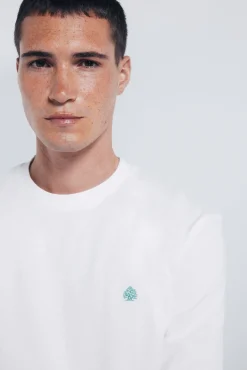 Springfield T-Shirts-T-shirt básica de manga comprida com acabamento macio bege