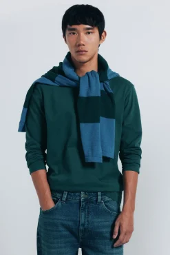 Springfield T-Shirts-T-shirt básica de manga comprida com acabamento macio verde