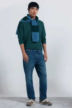 Springfield T-Shirts-T-shirt básica de manga comprida com acabamento macio verde