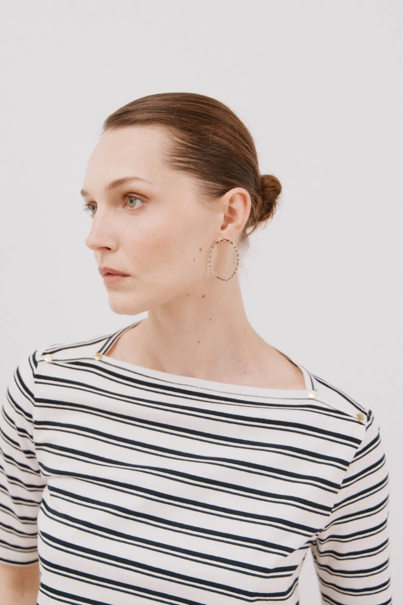 Cortefiel T-Shirts-T-shirt básica decote barco Impressão