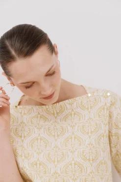 Cortefiel T-Shirts-T-shirt básica decote barco Multicolorido