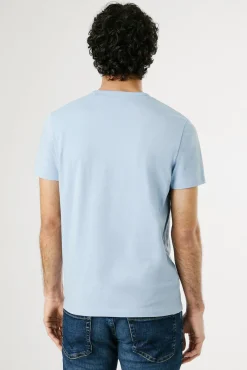 Pepe Jeans T-Shirts-T-shirt básica original de manga curta 3n azul