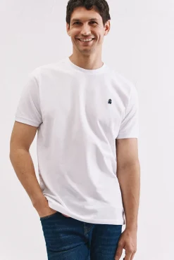 Cortefiel T-Shirts-T-shirt básica piqué Branco