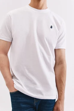 Cortefiel T-Shirts-T-shirt básica piqué Branco