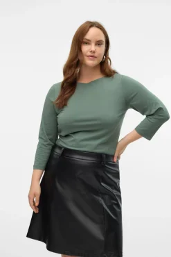 Vero Moda Curve T-Shirts-T-shirt básica tamanho grande Verde