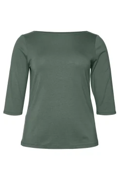 Vero Moda Curve T-Shirts-T-shirt básica tamanho grande Verde