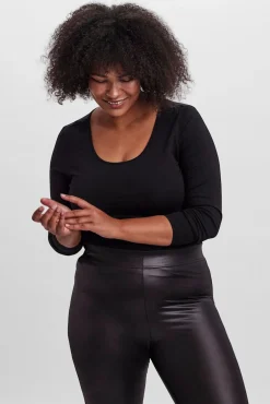 Vero Moda Curve T-Shirts-T-shirt básica tamanho grande Preto