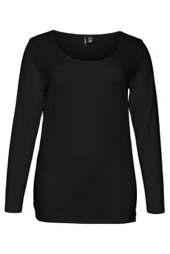 Vero Moda Curve T-Shirts-T-shirt básica tamanho grande Preto