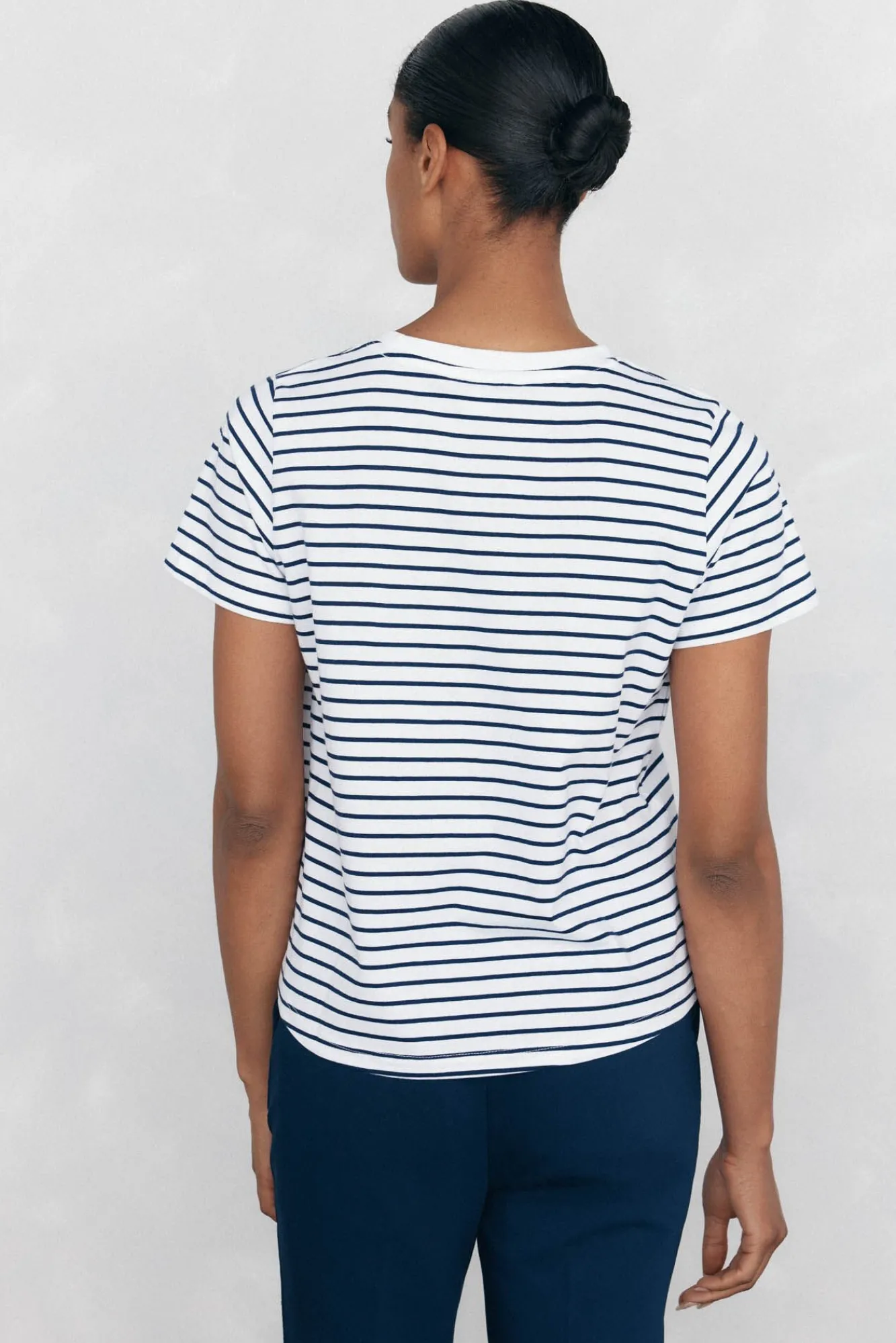 Pedro del Hierro T-Shirts-T-shirt com bolso de corrente Azul